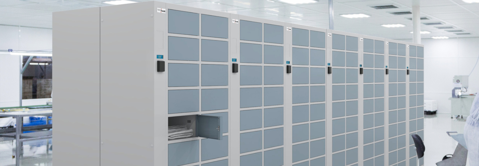 The S.1 system's multi-compartment cabinets are the simplest solution for secure storage.