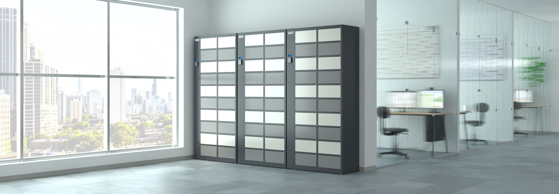 TECHCODE RFID multi-compartment cabinets in the S.2.1 system will fit seamlessly into any interior.