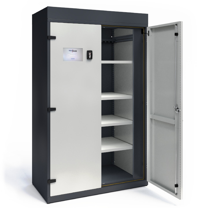 TECHCODE RFID tag-reading file cabinets in the S.3 system provide superior control over the assets stored in them.