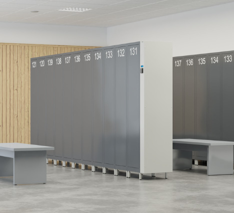 TECHCODE RFID smart clothing cabinets are the best equipment for any locker room.